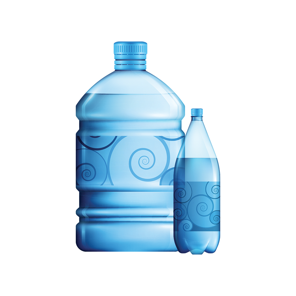 One big bottle of mineral water